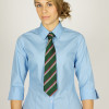Girls 2pk Blue 3/4 Sleeve fitted Non Iron Blouse