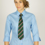 Girls 2pk Blue 3/4 Sleeve fitted Non Iron Blouse