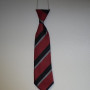 Eastover Elastic Tie (Red with Grey and Black Stripe)