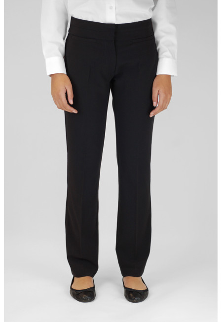 Trutex Slim Leg Trousers Black 24W - 26W