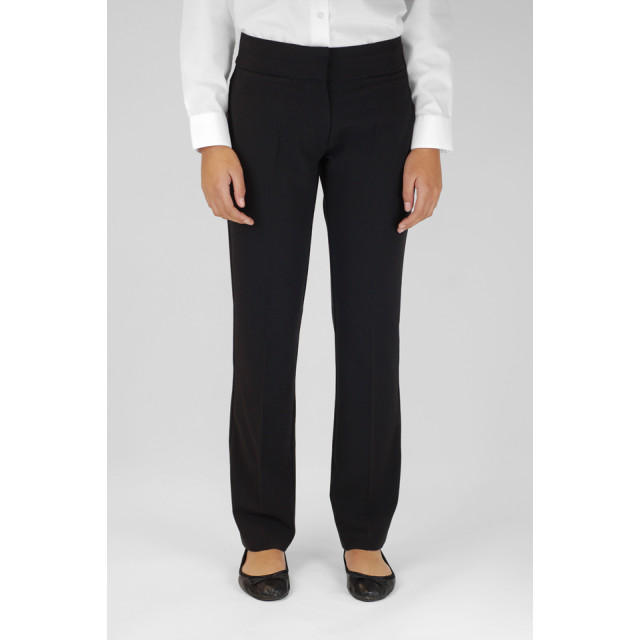 Trutex Slim Leg Trousers Black 28W - 40W