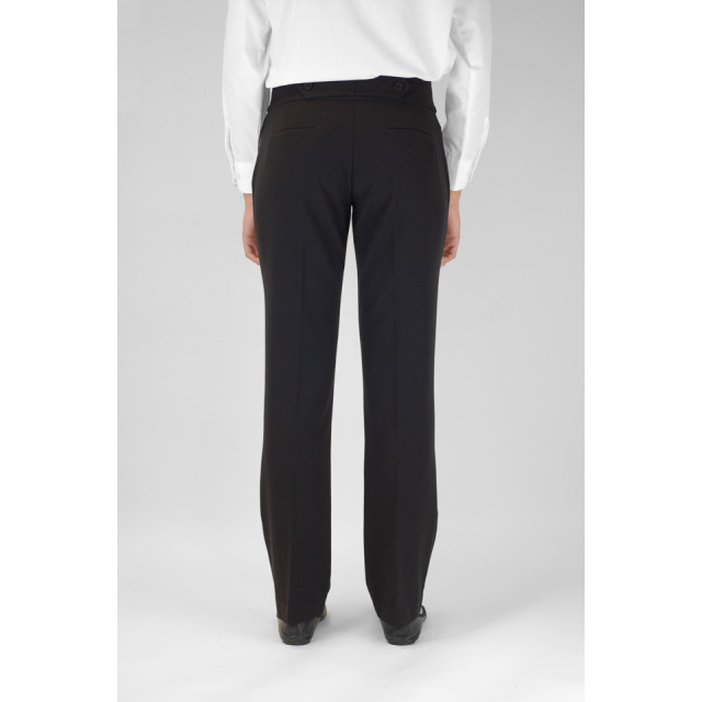 Trutex Slim Leg Trousers Black 28W - 40W