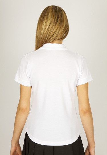 White fitted girls sports top (36" - 40")