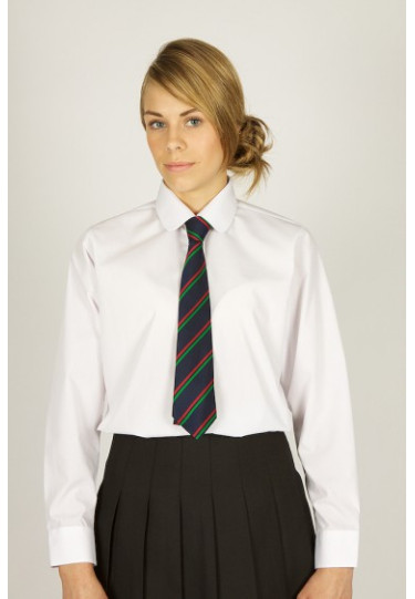 Plain White Long Sleeve Easy Iron Blouses 2pk  (28"-34")