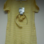 Yellow A-Line Gingham Dress