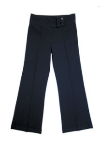 Girls 2 Button Lycra Bootleg Trouser (7-8Years - 13 Years)