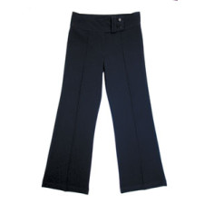 2 Button Lycra Bootleg Black Trouser (14 Years -  Ladies 18)*