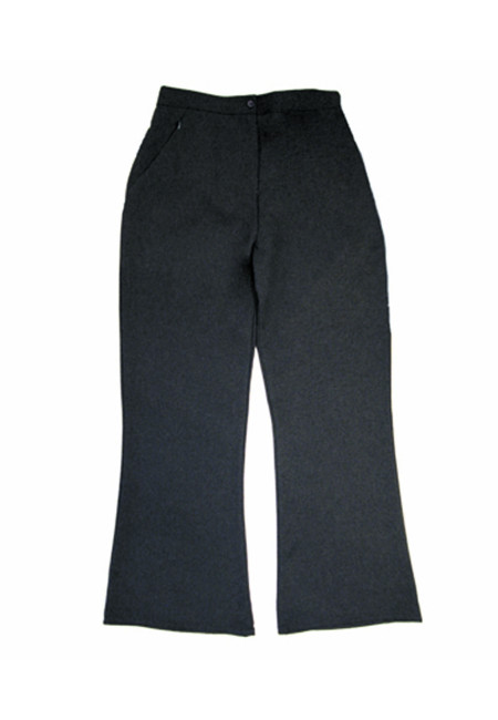 Zeco Girls Black Sturdy Fit Trousers