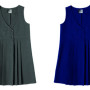 Girls Zeco Navy Four Button Pinafore