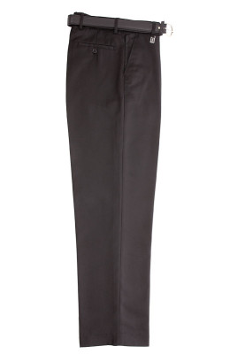 Boys Grey Regular Leg Trousers With Belt  26" - 28"